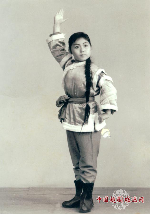 1973年金静在京剧《智取威虎山》饰小常宝.jpg